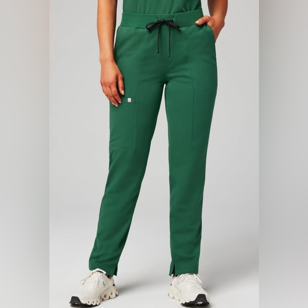 Fabletics Hunter Green Scrub Set- Size Medium - image 3